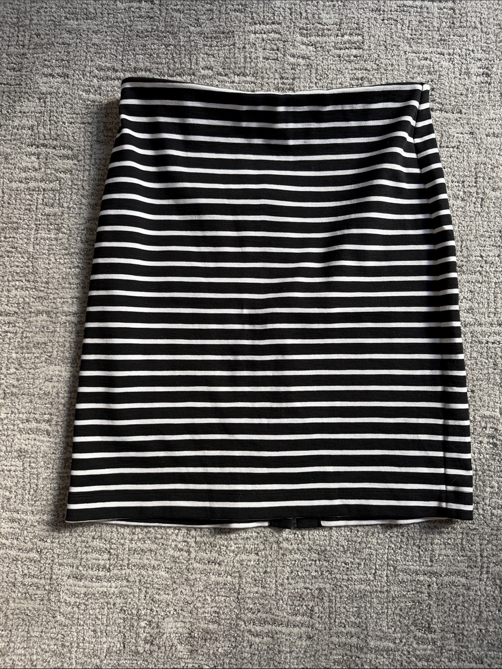 Banana Republic Black and White Striped Pencil Skirt